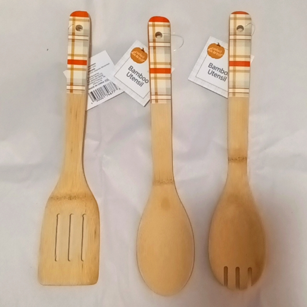 Bamboo Kitchen Utensils 3 PC Set